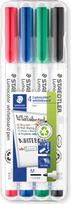 Staedtler - Lumocolor whiteboard marker - 4 pc asst. (301 WP4)