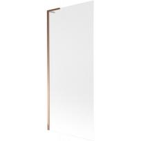 Mexen Next L vonios užsklanda, 1-durė, 80 x 150 cm, matinė, rožinis auksas - 895-080-000-03-30-60