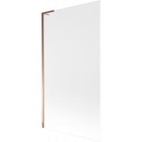 Mexen Next L vonios ekranas 1-duris 100 x 150 cm, matinė, rožinis auksas - 895-100-000-03-30-60