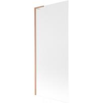 Mexen Next L vonios uždanga 1-stiklo 80 x 150 cm, satinas, šlifuotas varis - 895-080-000-03-30-65