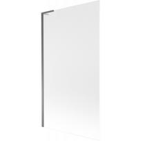 Mexen Next L vonios uždanga, vienos dalies 100 x 150 cm, matinė, ginklų metalas - 895-100-000-03-30-95