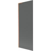 Mexen Next L vonios uždanga vienos dalies 70 x 150 cm, grafitas, šlifuotas varis - 895-070-000-03-40-65