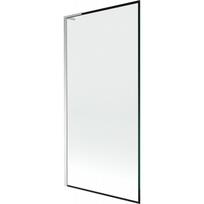 Mexen Next L vienasparnis vonios širmos 90 x 150 cm, juodas rėmelis, chromas - 895-090-000-03-70-01