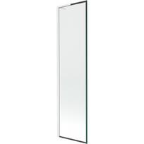 Mexen Next L vonios užuolaida, vienos dalies, 50 x 150 cm, juodas rėmas, baltas - 895-050-000-03-70-20