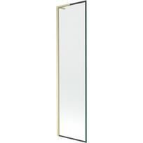 Mexen Next L vonios sienelė 1-durio 50 x 150 cm, juodas rėmas, auksinis šlifuotas - 895-050-000-03-70-55