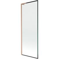Mexen Next L vonios ekranas vieno lapo 70 x 150 cm, juodas rėmelis, šepečiu valytas varis - 895-070-000-03-70-65