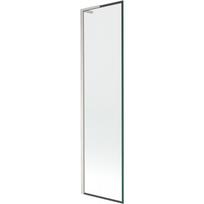 Mexen Next L vonios ekrano 1-duralis 50 x 150 cm, juodas rėmas, šlifuotas nikelis - 895-050-000-03-70-97