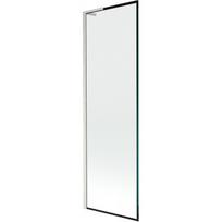 Mexen Next L vonios ekranas 1-duris 60 x 150 cm, juodas rėmelis, šlifuotas nikelis - 895-060-000-03-70-97