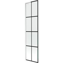 Mexen Next L vonios kambario pertvara 1-durys 50 x 150 cm, juodas tinklelis, balta - 895-050-000-03-77-20