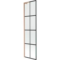 Mexen Next L vonios sienelė 1-duris 50 x 150 cm, juodas tinklelis, šlifuotas varis - 895-050-000-03-77-65