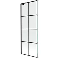 Mexen Next L vonios kambario pertvara su vienu durimis 70 x 150 cm, juodas tinklelis, juoda - 895-070-000-03-77-70