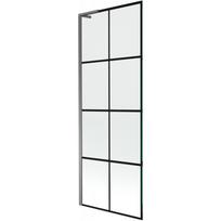 Mexen Next L vonios sienelė 1-durų 70 x 150 cm, juodas tinklelis, gun metal - 895-070-000-03-77-95