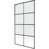 Mexen Next L vonios pertvara su 1 sparnu 100 x 150 cm, juodas tinklelis, gun metal - 895-100-000-03-77-95