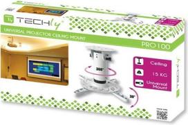 Techly Arm for projector 20 cm, ceiling, 15kg white