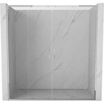 Mexen Exo dvigubos stumdomos dušo durys 190 cm, permatomos, chromas - 8152-190-000-01-00