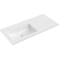 Mexen Otis įleistinė kriauklė kairė 101 x 46,5 cm, balta blizgi - 25181000L