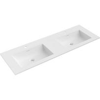Mexen Otis įmontuojamas dvigubas praustuvas 141 x 46,5 cm, baltas matinis - 25181401D
