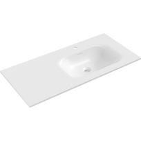 Mexen Vela įmontuojamas stalviršiuje praustuvas dešinysis 101 x 46,5 cm, balta matinė - 25231001P