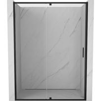 Mexen Exo 160 cm atidaromos dušo durys, skaidrios, juodos - 819-160-000-70-00