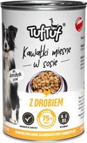 Tuftuf TUF TUF Chunks in gravy with poultry - wet dog food - 415g