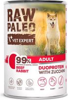 Vetexpert RAW PALEO Duoprotein Beef & Rabbit Adult - wet dog food - 400g