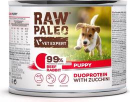 Vetexpert RAW PALEO Duoprotein Beef & Rabbit Puppy - wet dog food - 200g