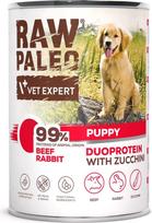 Vetexpert RAW PALEO Duoprotein Beef & Rabbit Puppy - wet dog food - 400g