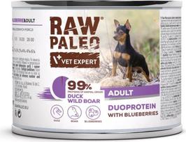 Vetexpert RAW PALEO Duoprotein Duck & Boar Adult - wet dog food - 200g