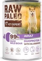 Vetexpert RAW PALEO Duoprotein Duck & Boar Adult - wet dog food - 400g