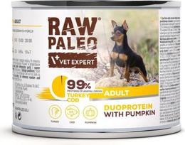 Vetexpert RAW PALEO Duoprotein Turkey & Cod Adult - wet dog food - 200g