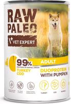 Vetexpert RAW PALEO Duoprotein Turkey & Cod Adult - wet dog food - 400g