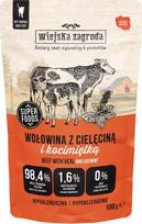 Wiejska Zagroda Beef with veal and catnip – wet food for cats – 100g