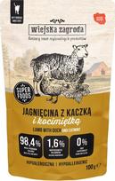 Wiejska Zagroda Lamb with duck and catnip – wet food for cats – 100g