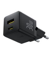 Sieninis įkroviklis Palm 30W USB + USB-C QC3.0 PD3.0 juodas