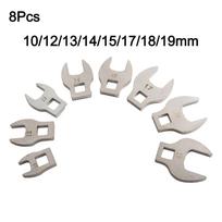 Wrench Accessories Complete Metric Crowfoot Tool Kit with Eight Pieces