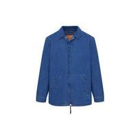 Levis SS23 Vandeniu skalbtas viengubas džinsinis medvilninis švarkas Vyriški švarkai Mėlynas A4880-0000 S