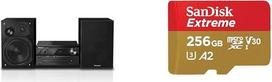 "Panasonic" SC-PMX94EG-K "Micro HiFi" sistema ir "SanDisk Extreme microSDXC UHS-I" atminties kortelė 256GB + adapteris