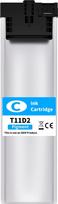 "Yowell T11D2 Cyan" žydros spalvos spausdintuvo kasetės, suderinamos su "Epson T11D2", skirtos "Epson Workforce Pro" WF-C5390DN WF-C5390DW WF-C5390DW WF-C5390DW BAM WF-C5890DWF WF-C5890DWF BAM (1 žydros spalvos)
