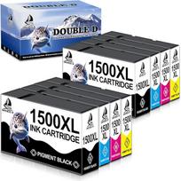 DOUBLE D 1500XL daugiapakopė "Canon" PGI-1500XL spausdintuvo kasetė, tinkanti "Canon" MAXIFY MB2300MB2350MB2350MB2000MB2050MB2150MB2155MB2755 (8 vnt.)