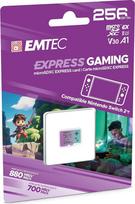 EMTEC, MicroSD kortelė 256GB UHS-I U3 V30 A1 Express, suderinama su "Nintendo Switch 2" Greitaeigė išplėstinė atmintis, idealiai tinkanti žaidimams ir programoms Patikima ir patvari