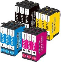 GILIMEDIA T0715 kasetės suderinamos su Epson T0711 T0712 T0713 T0714 spausdintuvo kasetėmis, skirtomis Epson Stylus BX300F SX100 SX200 SX215 SX218 SX400 SX410 SX510w DX4400 DX5000 DX77 400 DX8400 DX8450 12