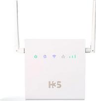 H3S - R01, 4G LTE maršrutizatorius (Cat 4), 802.11b/g/n, MicroSIM, WAN/LAN Ethernet prievadai, nuimama antena, papildoma baterija