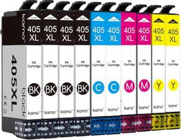 kamo 405 XL spausdintuvo kasetės suderinamos su Epson 405 405XL kasetėmis, skirtomis Workforce WF-7840DTWF WF-7830DTWF WF-7310DTWF, Workforce Pro WF-4830DTWF WF-4820DWF WF-4820DWF WF-3820DWF