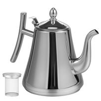 2000 ml nerūdijančio plieno arbatinukas arbatinukas Kung Fu arbatos indai su nuimamu filtru užpildu Puer Oolong arbatos indai vandens indai sidabras