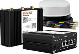 SELFSAT MWR 4540 4G Cat 6 WLAN maršrutizatorius iki 300Mbps su SATCO 5G antena, baltas