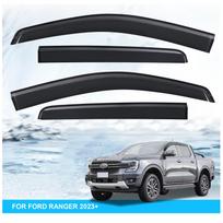 Apsauga nuo saulės, lietaus, lango deflektorius, lango skydelis, skirtas „Ford Ranger Raptor 2025 2025 Next Gen“ priedams, dviguba kabina