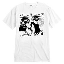 Vyriški „Sonic Youth“ japoniški „White Goo“ marškinėliai su užrašu „X White“ 2XL