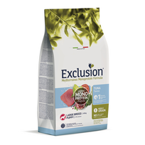 EXCLUSION Mediterraneo maistas did. veislių šuniukams su tunu, L, 12 kg