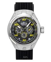 Invicta Racing Silikoninis dirželis Juodas ciferblatas Kvarcinis 47724 Vyriškas laikrodis juoda