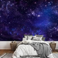 Galaktikos Sienų Tapetai Naktinis Dangus 3D Tapetai Miegamojo Svetainės Kosmoso Žvaigždėtas Tapetas 200 cm(W) x 140 cm(H)